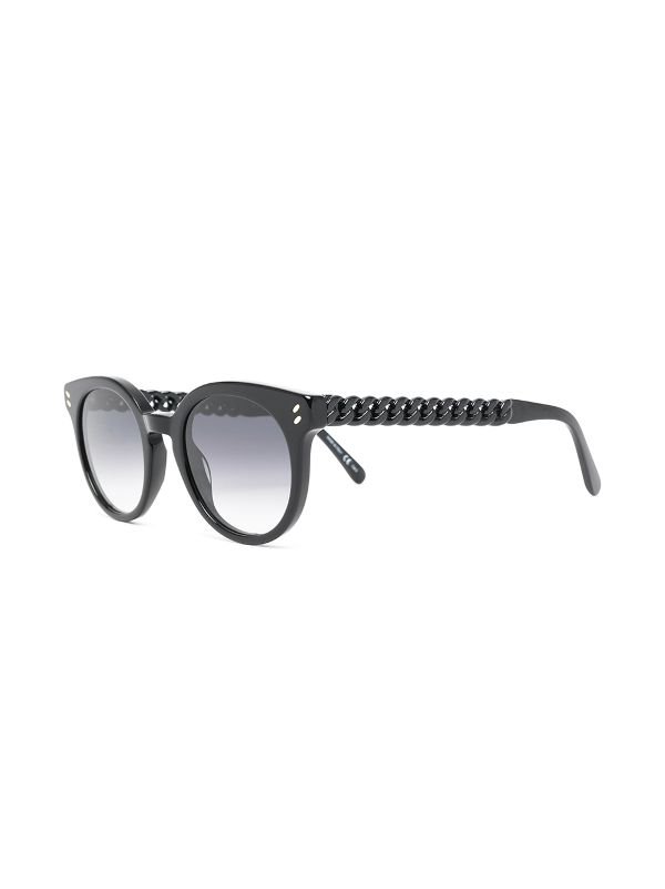 stella mccartney black preppy sunglasses