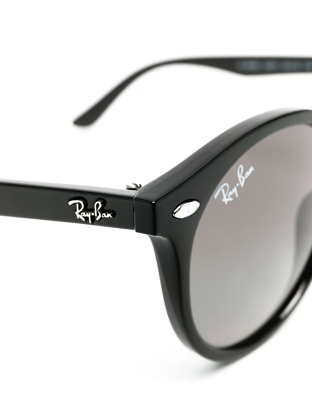  Ray-ban Junior Round Frame Sunglasses - Black 
