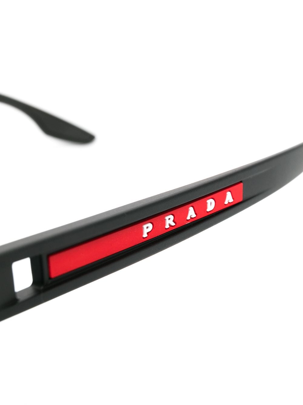 Shop Prada Tinted Navigator Sunglasses In Black