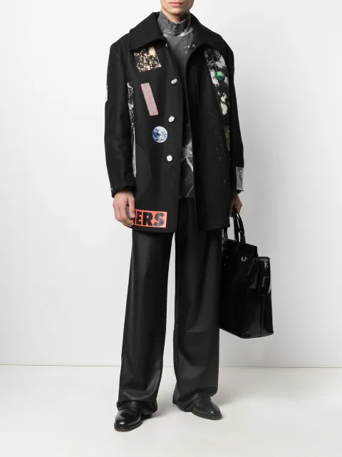 raf simons wool coat