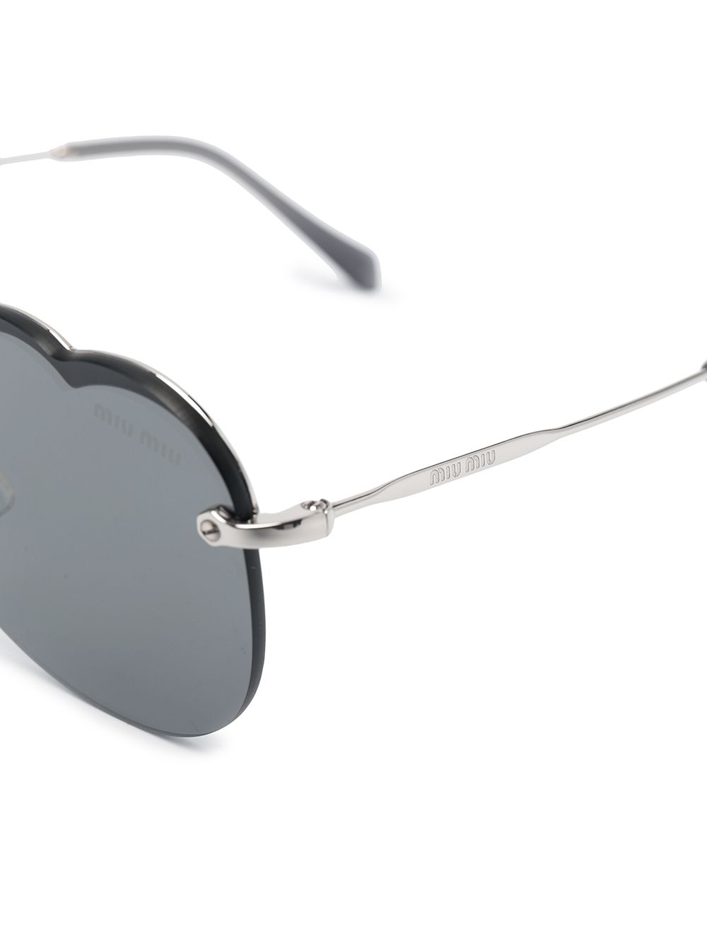 Miu Miu Eyewear mirrored cloud-frame sunglasses Women