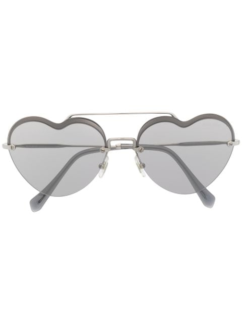 Miu Miu Eyewear Noir heart-shape sunglasses