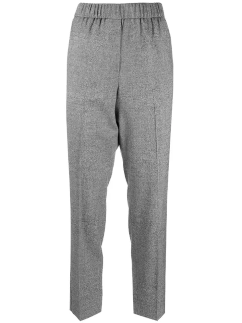 Peserico elasticated-waistband tailored trousers