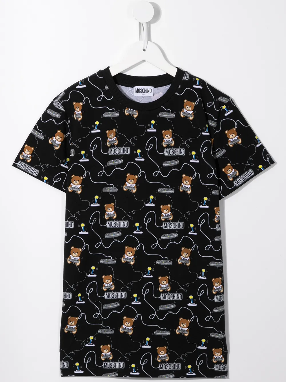 фото Moschino kids футболка с принтом teddy bear