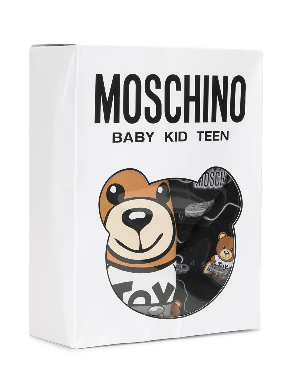 фото Moschino kids футболка с принтом teddy bear