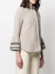 Bazar Deluxe embroidered flared sleeves buttoned jacket