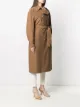 Harris Wharf London double-breasted belted coat