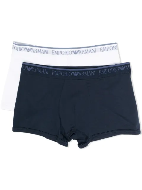 Emporio Armani Kids طقم لباس داخلي بشريط شعار الماركة