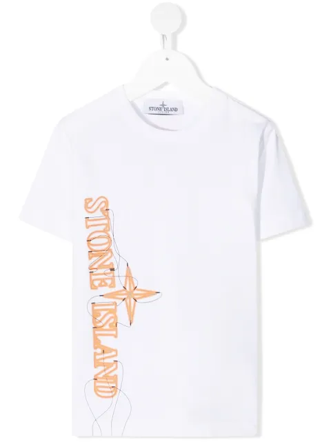 Stone Island Junior logo-print short-sleeve T-shirt