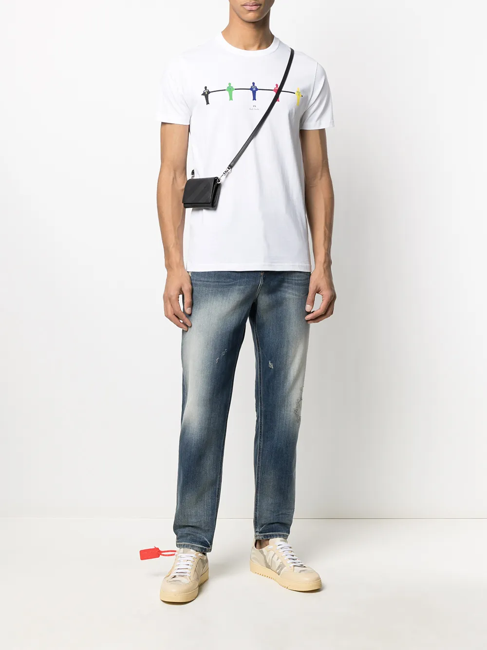 фото Paul smith футболка с графичным принтом и круглым вырезом