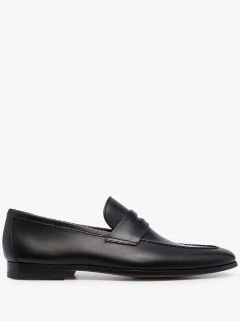 Magnanni leather penny loafers