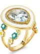 BUDDHA MAMA 20kt Gelbgoldring mit Diamanten