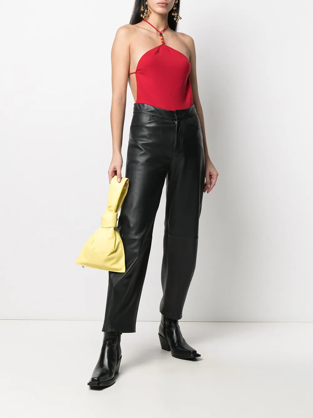 фото Bottega veneta топ на бретелях с бусинами