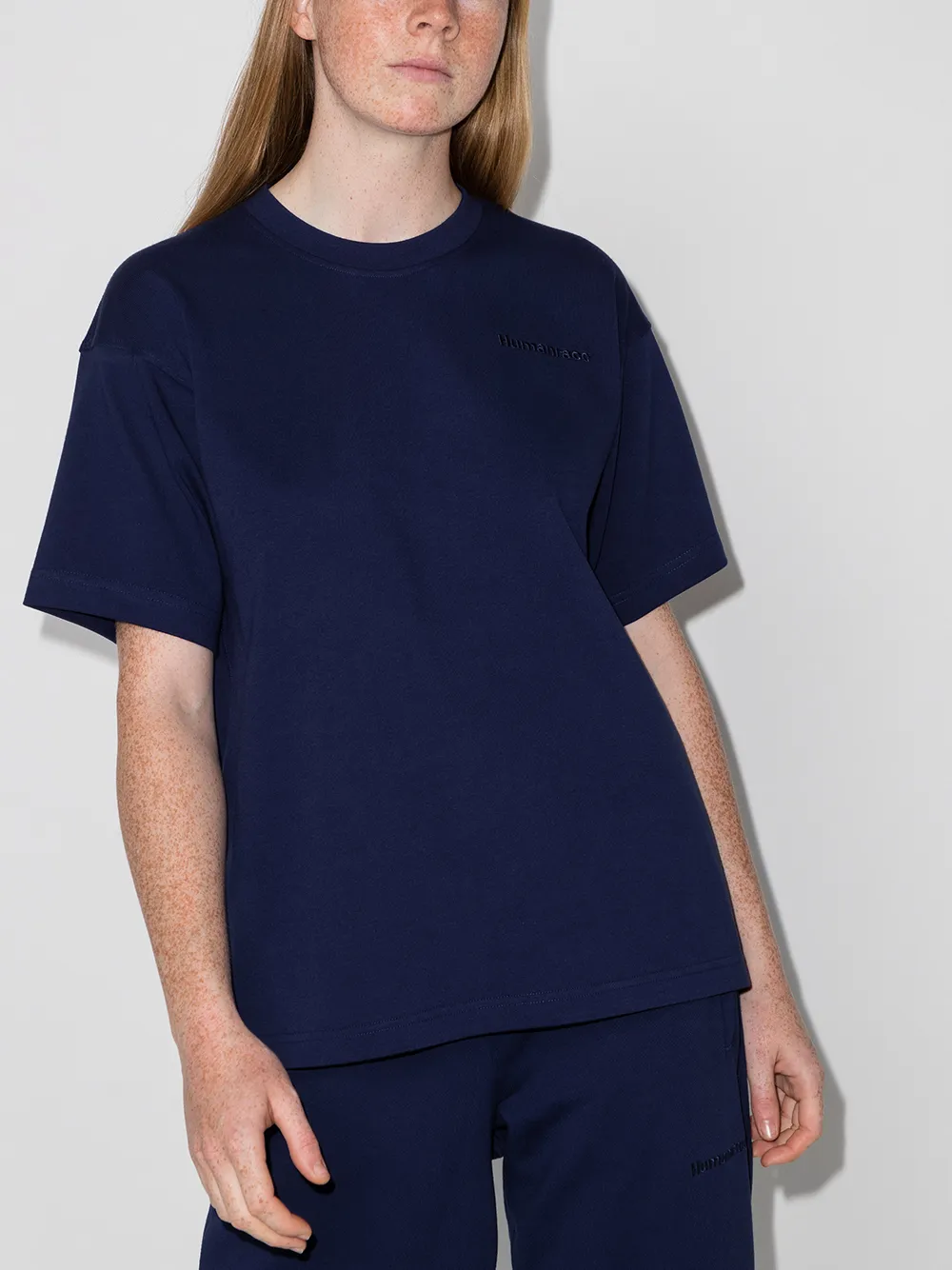 Image 2 of adidas x Pharrell Williams Basics embroidered logo T-shirt