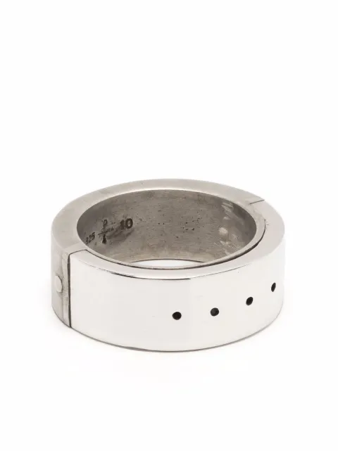 Parts of Four anillo de dos tonos con perforaciones