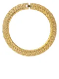 Susan Caplan Vintage 1980s Napier interwoven choker necklace - Gold