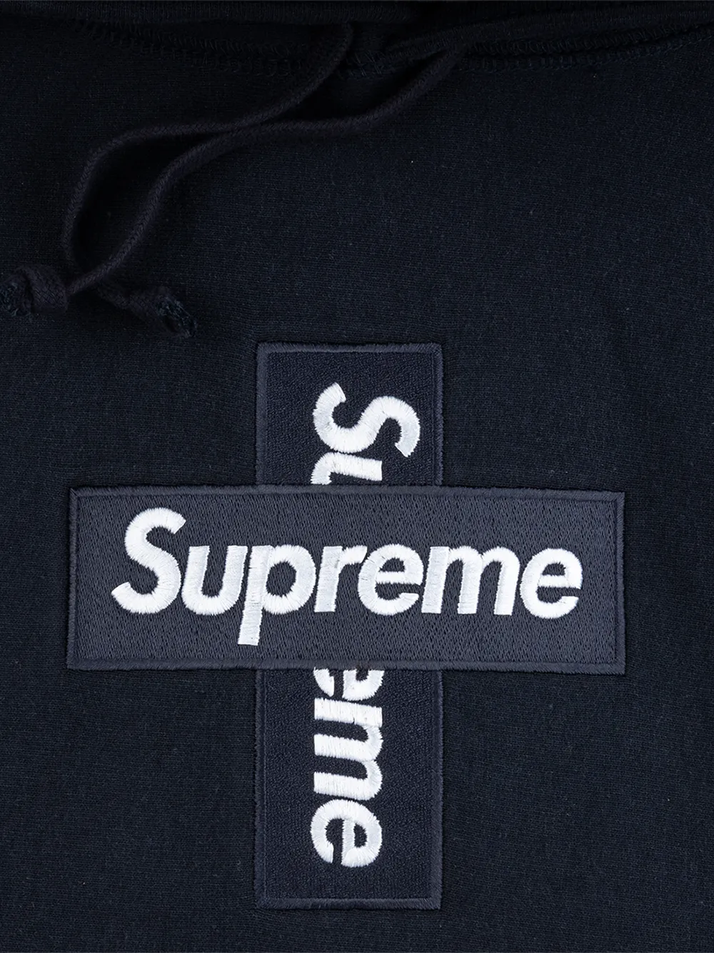 Supreme Black Classic Logo Hoodie