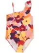 Image 1 of Il Gufo floral ruffled swimsuit