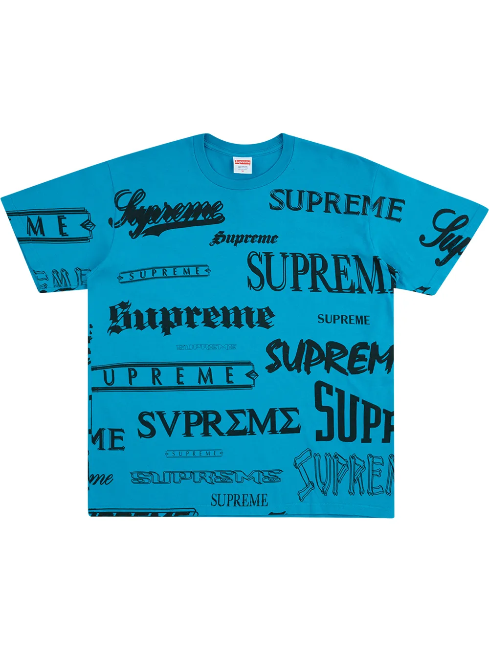 

Supreme multi-logo T-shirt - Blue