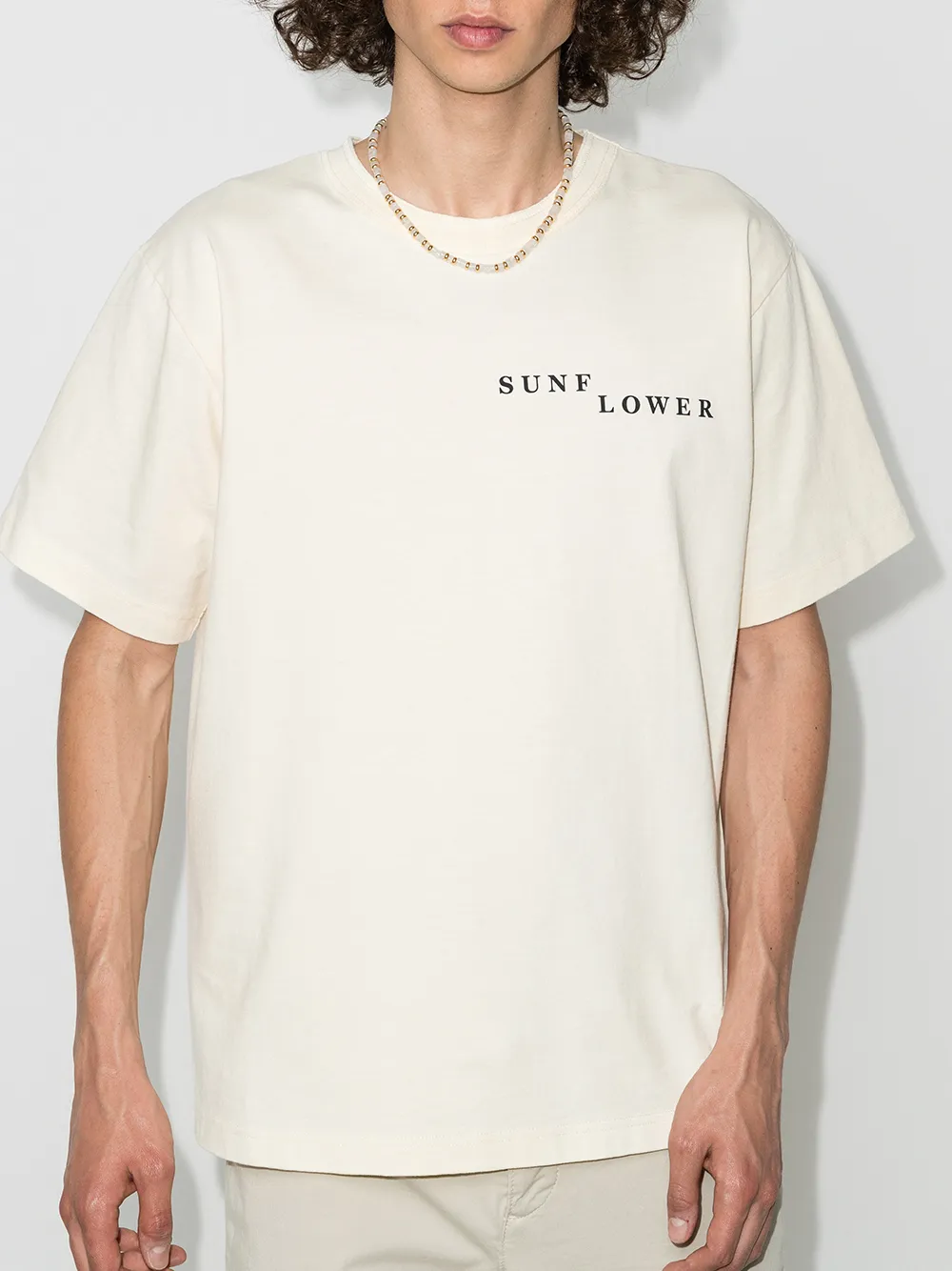 Image 2 of Sunflower Line logo-print T-shirt
