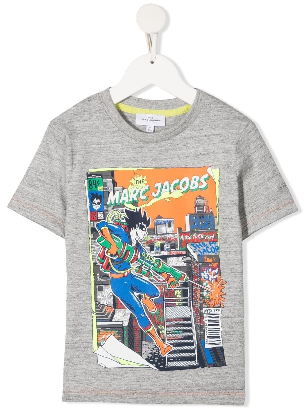 Shop The Marc Jacobs Comic-print T-shirt In Grey