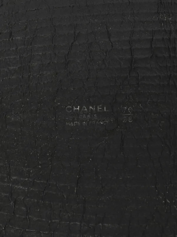 Chanel Haute Couture Black Woven Buckle Belt