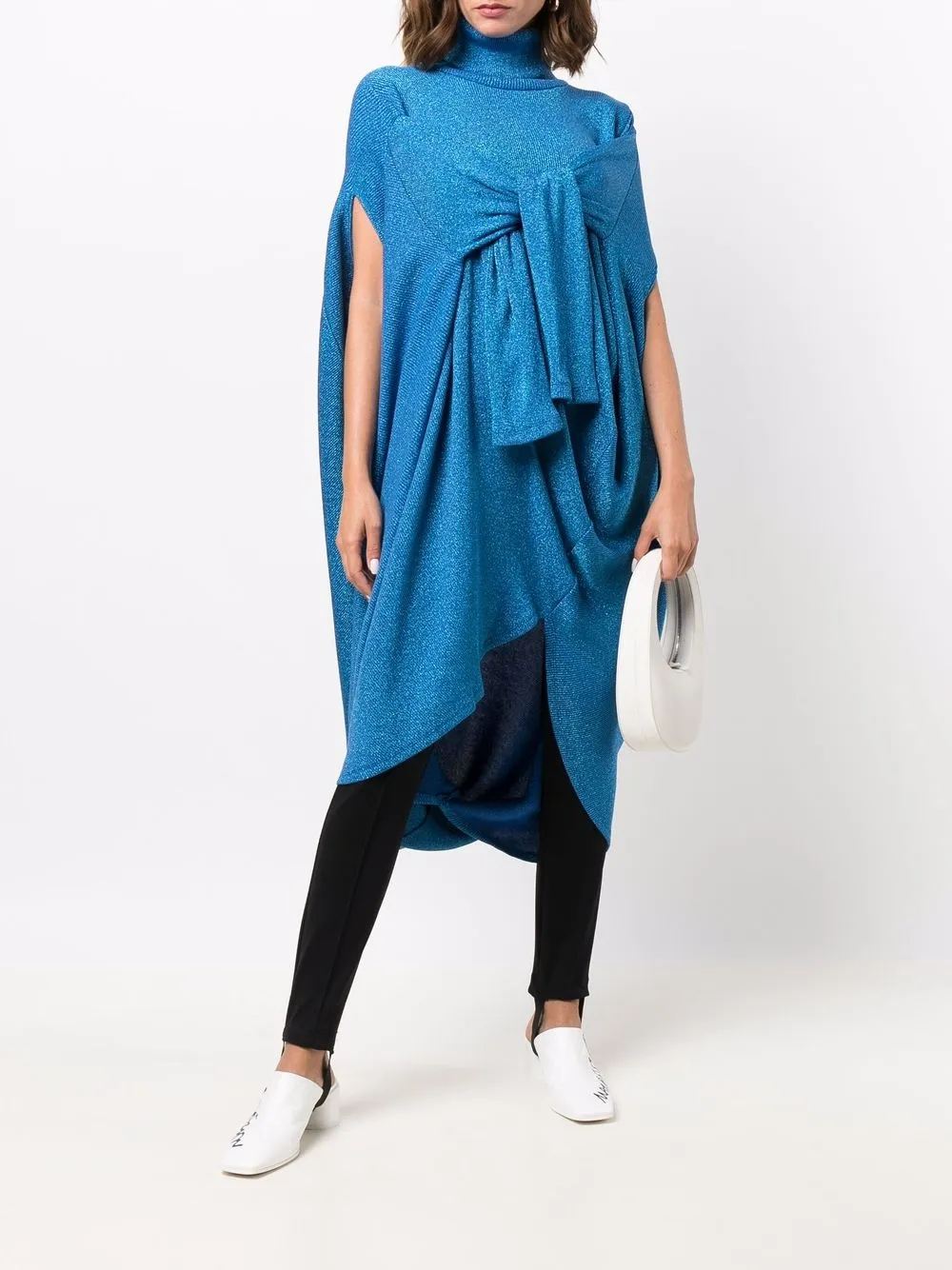 фото Mm6 maison margiela трикотажное платье с завязками