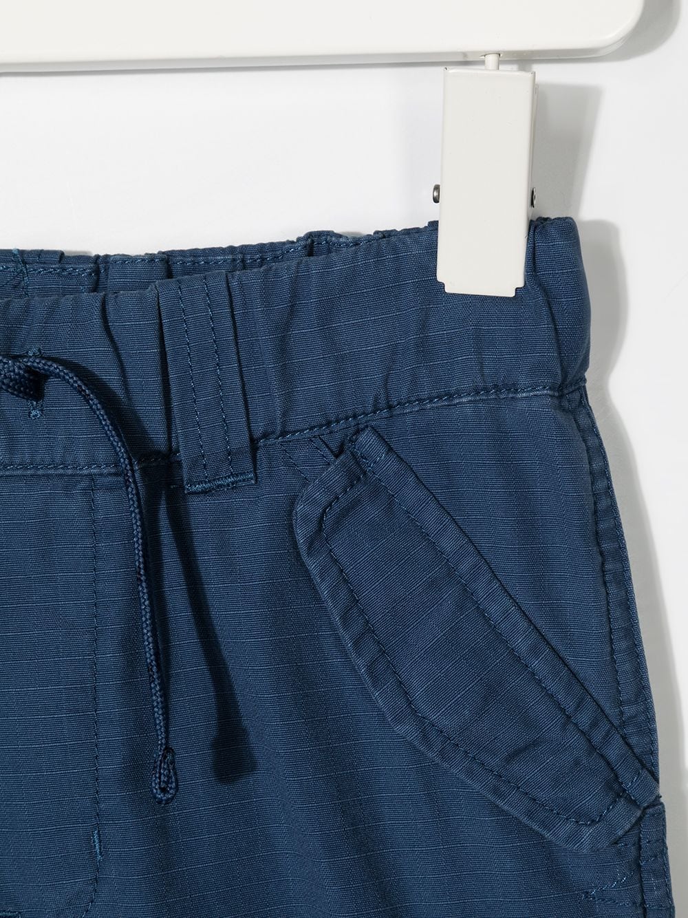 Shop Ralph Lauren Drawstring Cargo Shorts In Blue