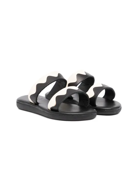 ANCIENT GREEK SANDALS KIDS صندل بتأثير صدفي سهل الارتداء