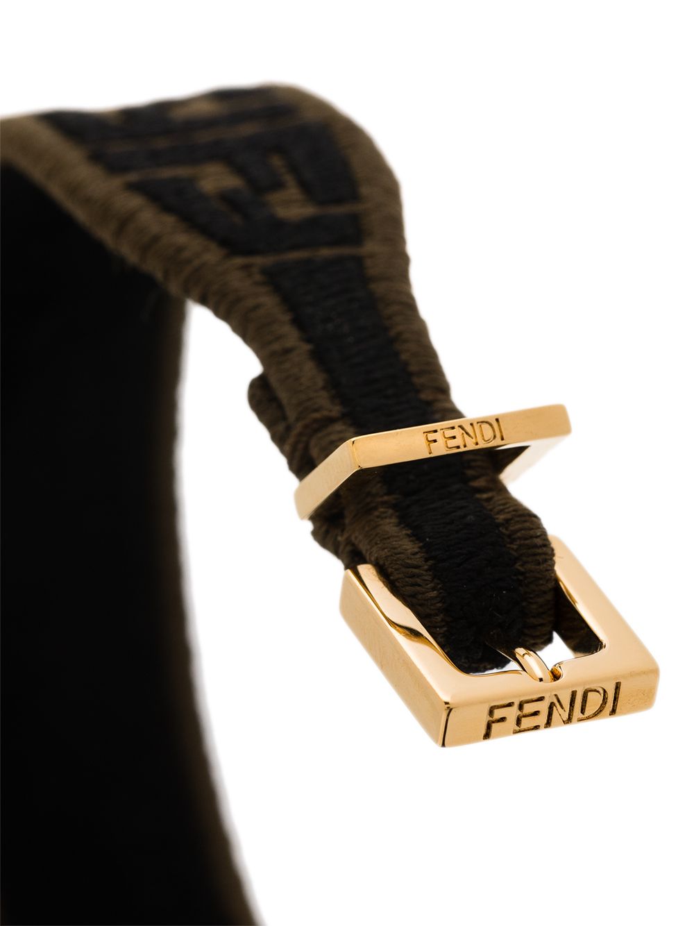 фото Fendi комплект из двух плетеных браслетов с логотипом ff