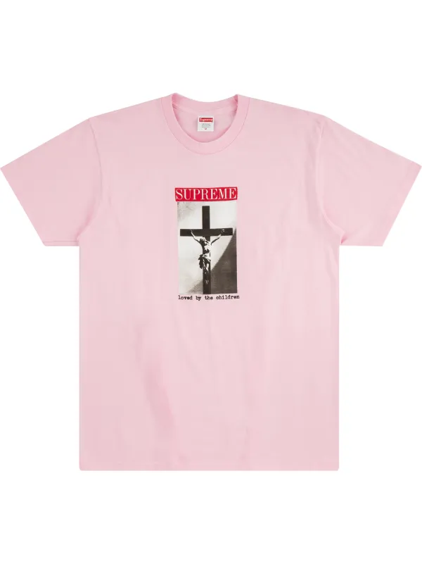 supreme pink t shirt