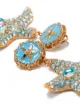 Versace crystal-embellished starfish earrings