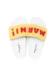 Marni Kids logo sherpa-strap slides