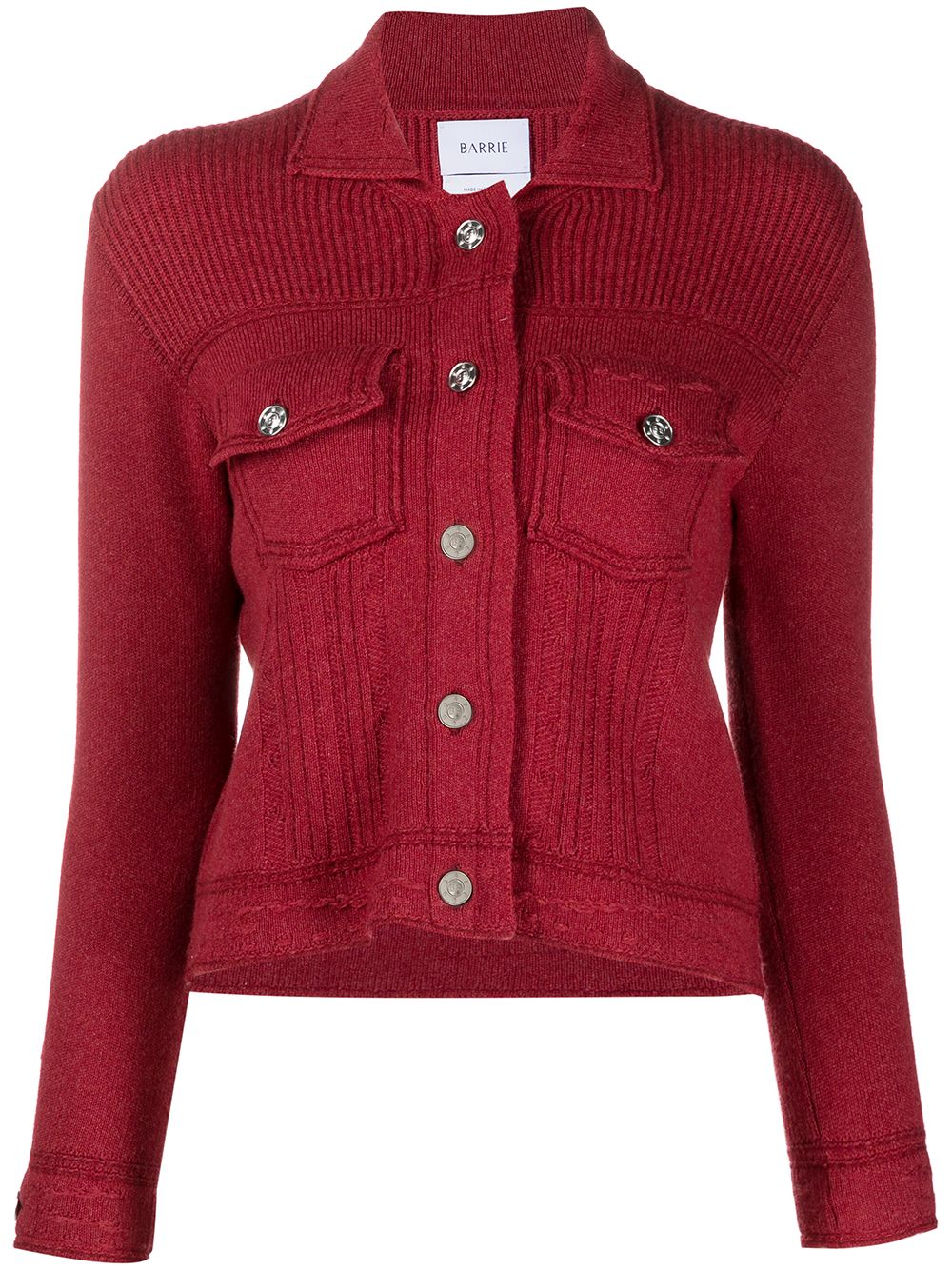 

Barrie fitted cashmere-blend cardigan - Red