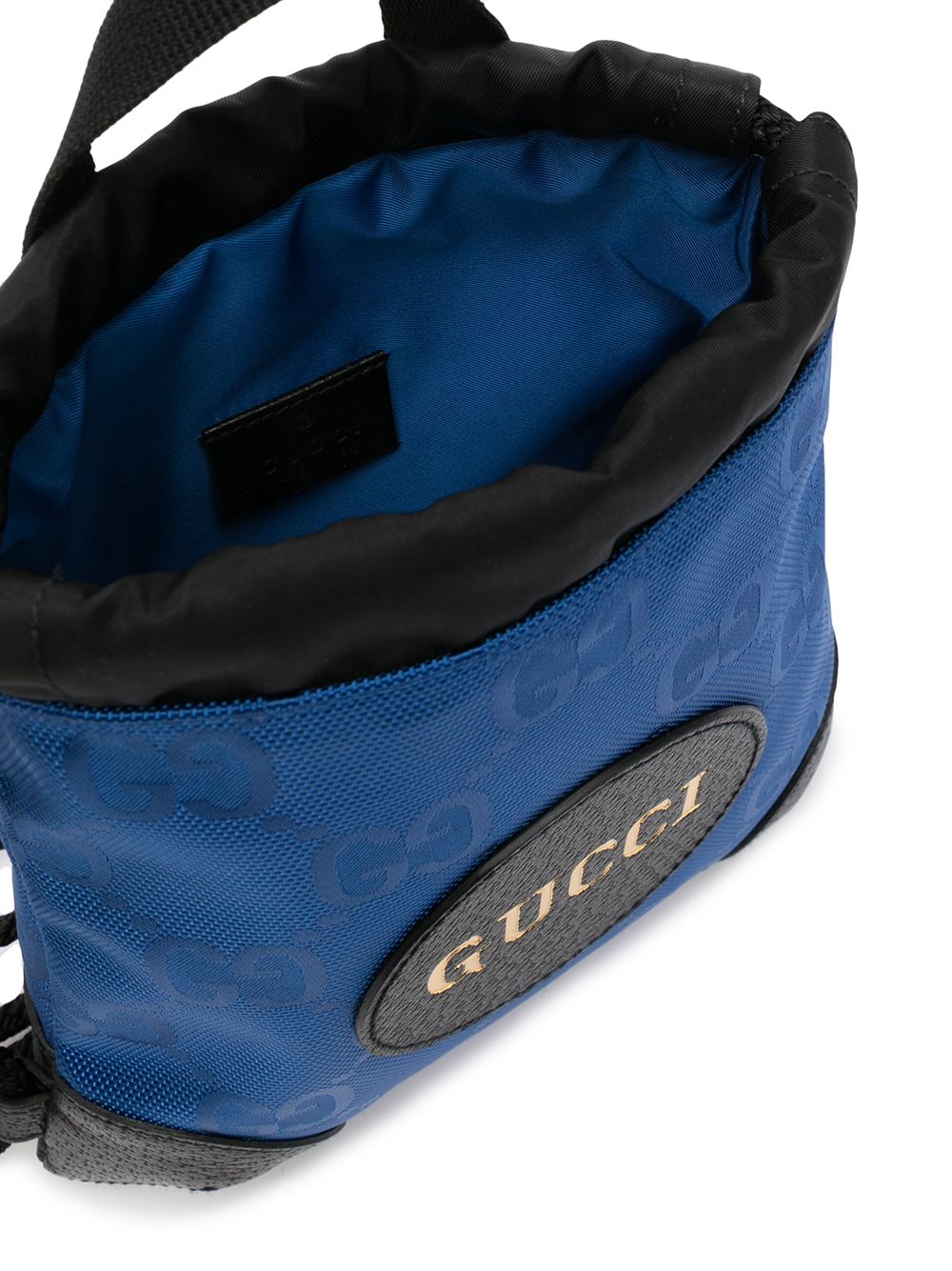 фото Gucci рюкзак с узором gg supreme и кулиской