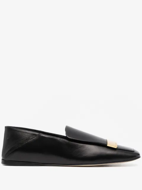 Sergio Rossi mocasines con puntera cuadrada