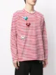 Doublet Gestreiftes Langarmshirt mit Herzen