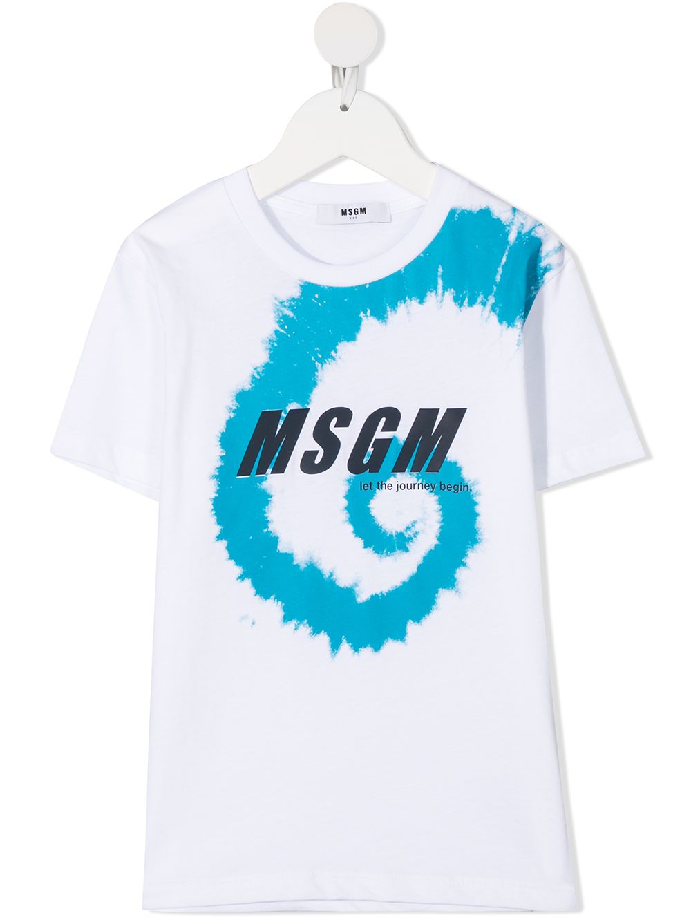 

MSGM Kids playera con logo estampado - Blanco