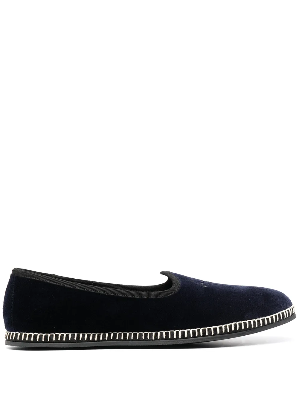 

Giuseppe Zanotti Otium velvet loafers - Blue