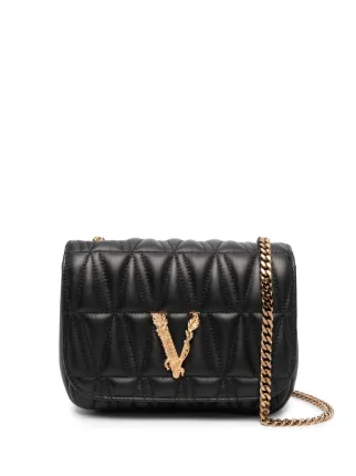 Versace virtus quilted evening bag discount