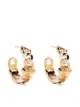 Image 1 of Versace Medusa chain hoop earrings