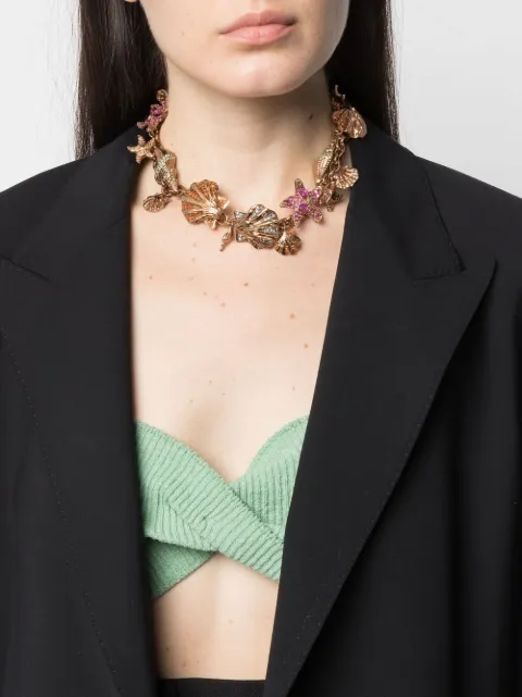 Versace Shell And Starfish Necklace 