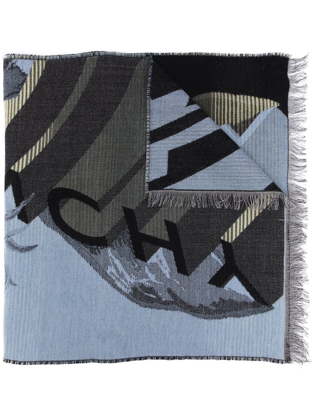 Givenchy шарф с логотипом Синий BP001YP0BD 16289245