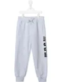MSGM Kids logo print track pants - Grey