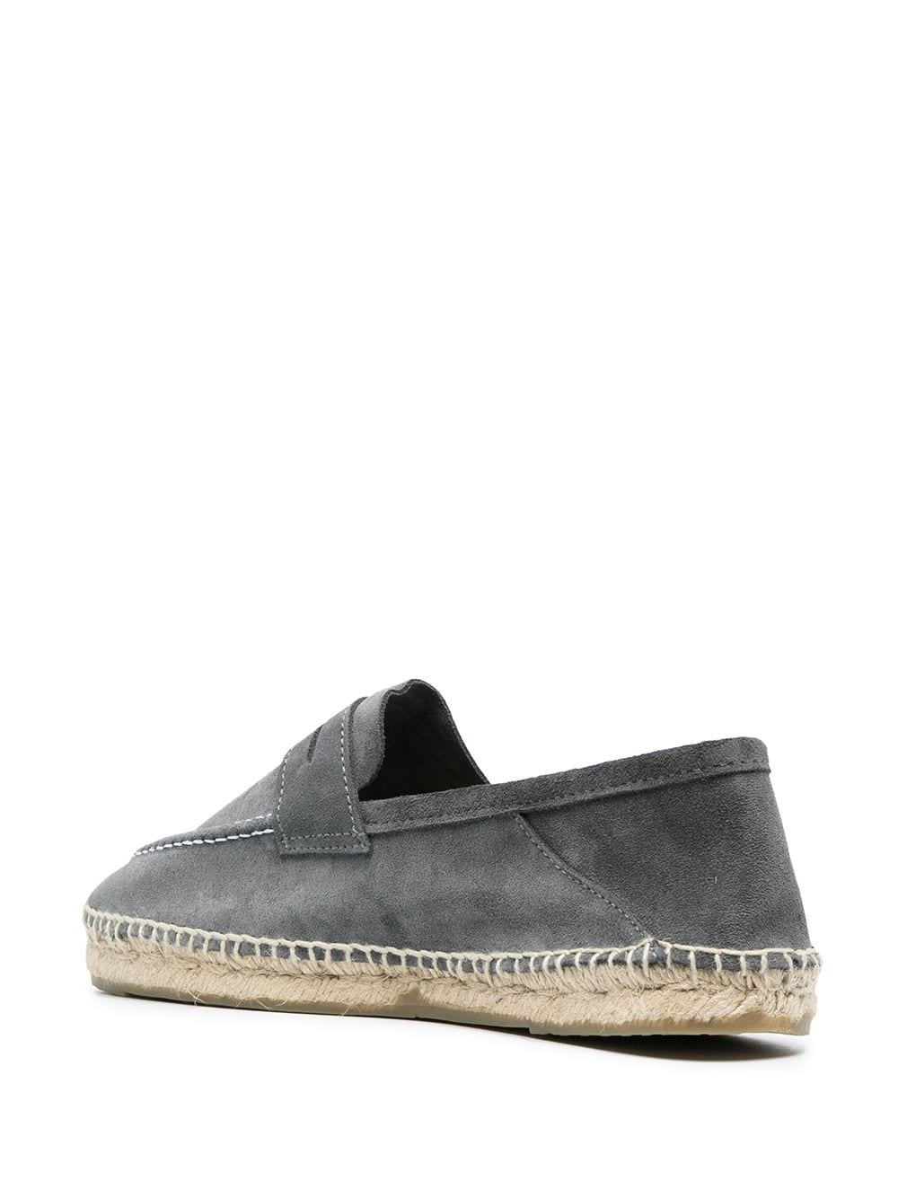 Shop Manebi Hamptons Loafers In Grey