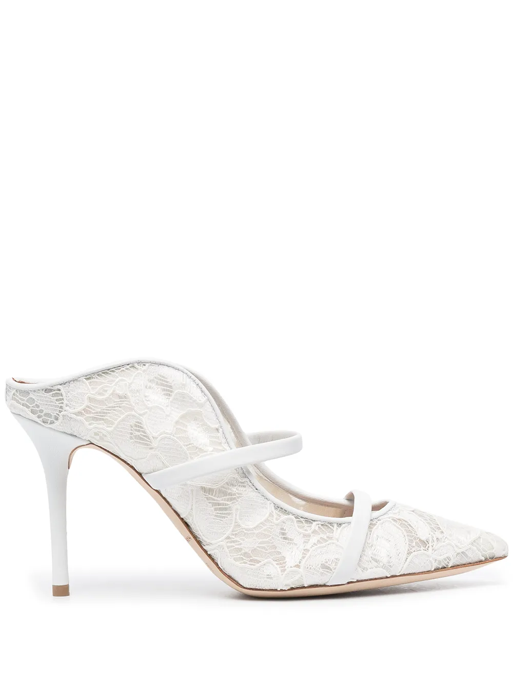 

Malone Souliers mules Maureen con tacón de 85mm - Blanco