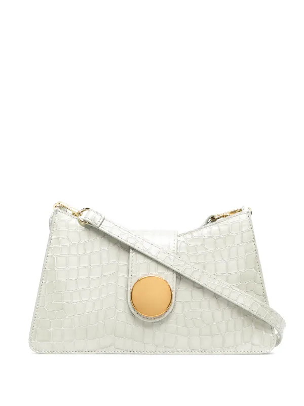 バッグ elleme Baguette Tabaco Small Boomerang Leather Tabacco - French Leather Bags - Elleme