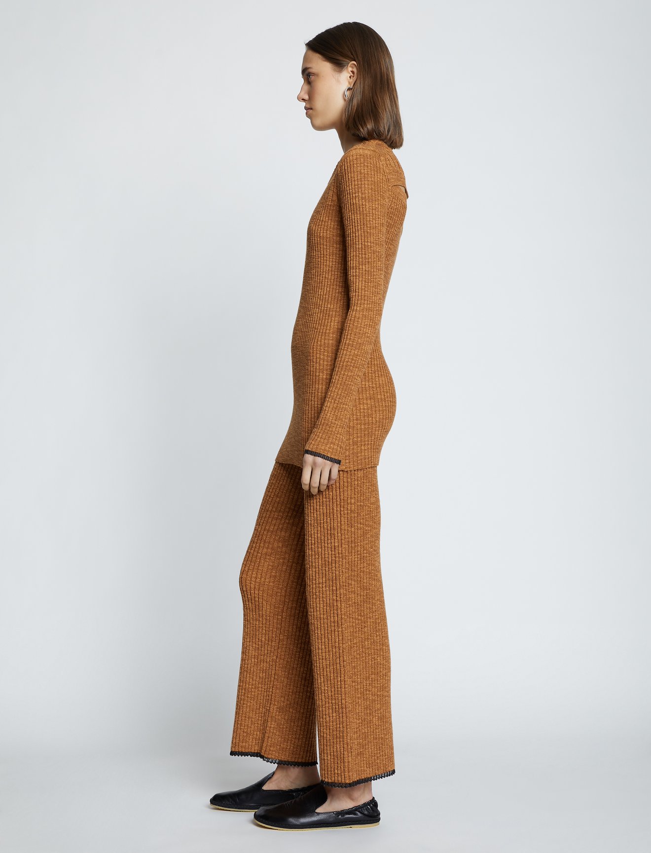 Fine Gauge Rib Knit Top #2