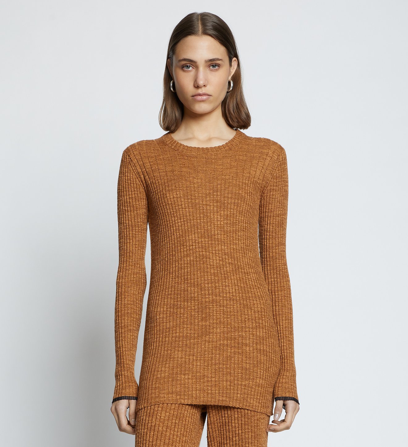 Fine Gauge Rib Knit Top