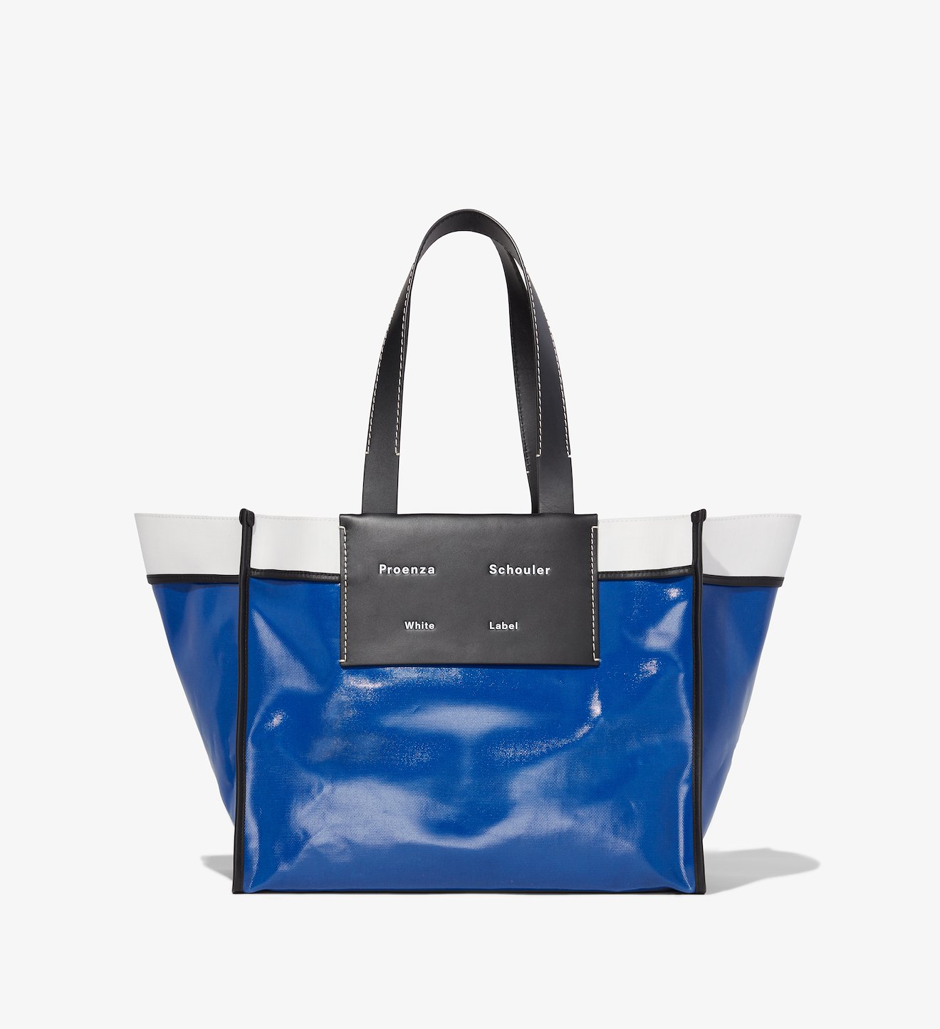 XL Morris Coated Canvas Tote in blue | Proenza Schouler